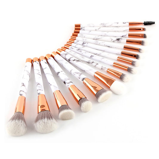 Marble - 15 Piece Makeup Brush set