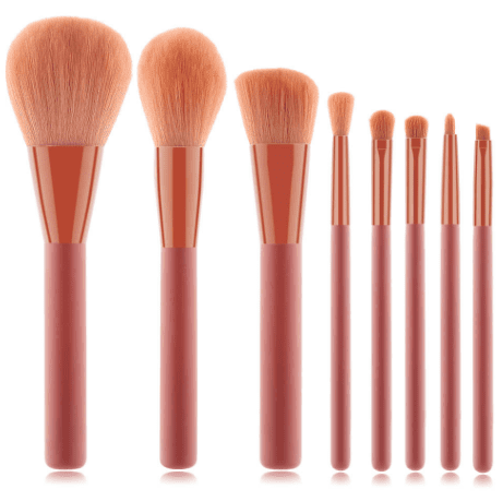 Mocha- 8 Piece Makeup Brush Set