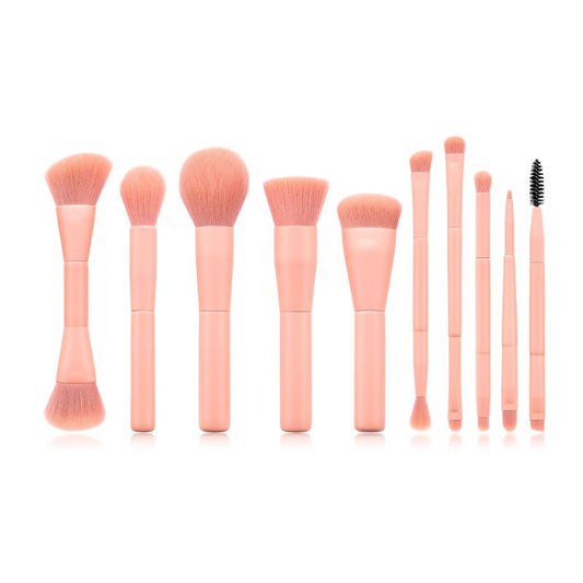 Millennial Pink - 10 Piece Makeup Brush Set
